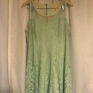 Mint green lace dress xxl
